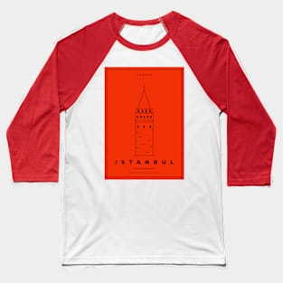 Istanbul Minimal Poster Baseball T-Shirt